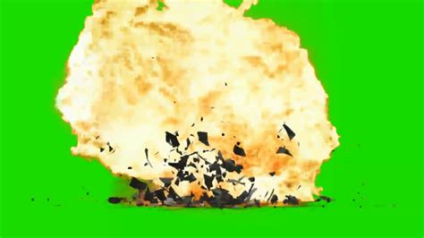 3d Green Screen Effect Of Bomb Exploision Youtube