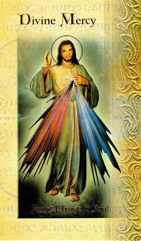 Prayer Card And Biography The Chaplet Of Divine Mercy Cardinal Newman