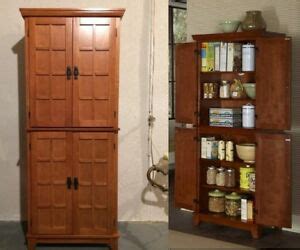 Maybe you would like to learn more about one of these? Tall Kitchen Pantry Solid Wood Storage Cabinet Cupboard ...