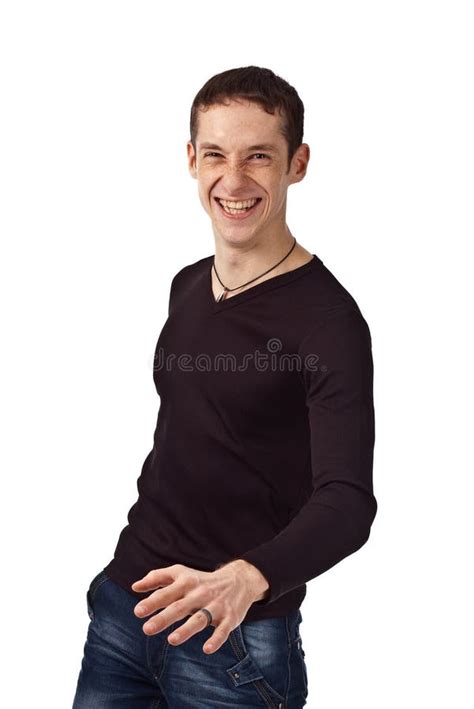 Adult Guy On Isolate Background Stock Image Image Of Emotions Haired
