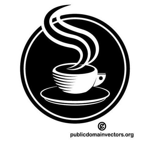 Tuangkan kopi pada gelas yang akan kamu gunakan untuk menghidangkan kopi tersebut. Kedai kopi logotype | Domain publik vektor