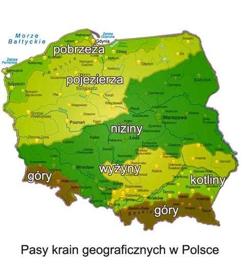 Krainy geograficzne Polski