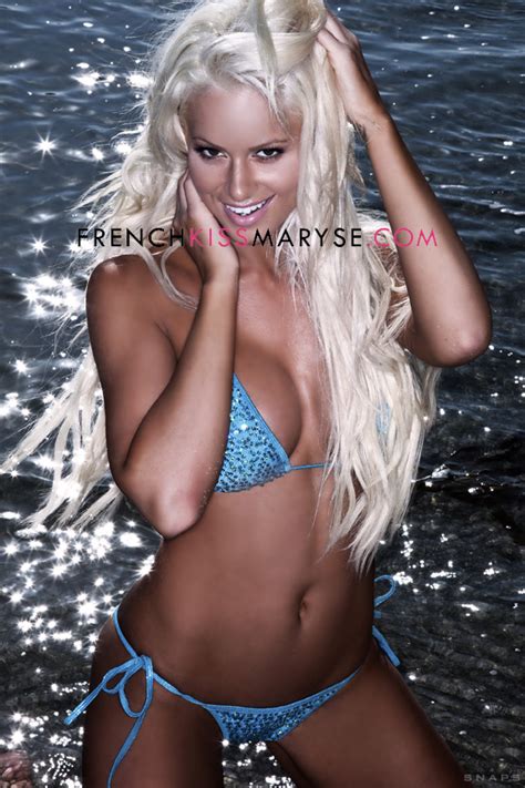 Photos Maryse Looking Stunning In Sexy Blue Bikini PWMania