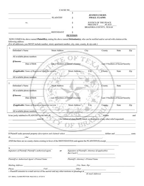 Brazoria County Courthouse Address PDF Form - FormsPal