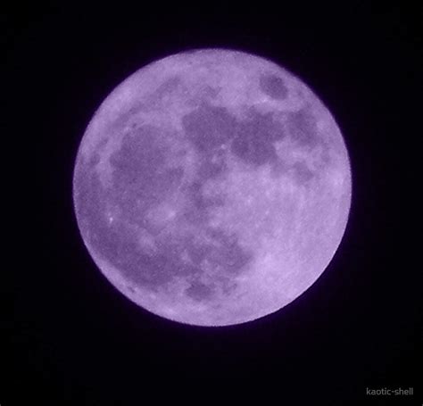 Purple Moon By Kaotic Shell Redbubble
