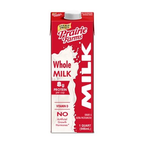 Prairie Farms Dairy Fresh Whole Milk 1 Qt Dillons Food Stores