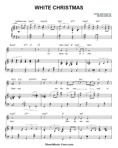 View, download and print in pdf or midi sheet music for white christmas by irving berlin. White Christmas Sheet Music Michael Buble | ♪ SHEETMUSIC ...