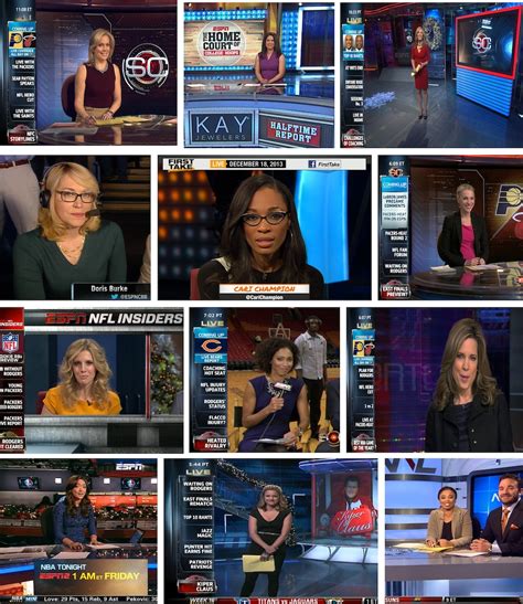 Prominent Espn Female Commentators Across The Board On Wednesday Espn Front Row