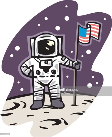 An American Astronaut On The Moon High Res Vector Graphic Getty Images