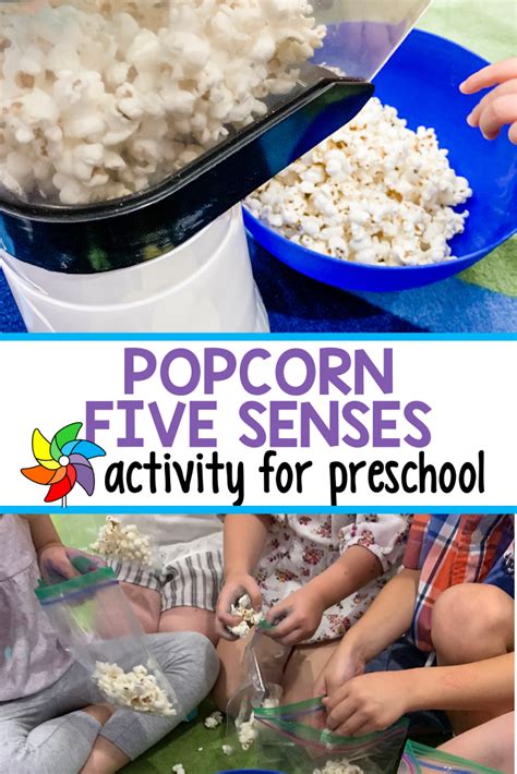 Popcorn 5 Senses Activity For Preschoolers Senses Activities 5