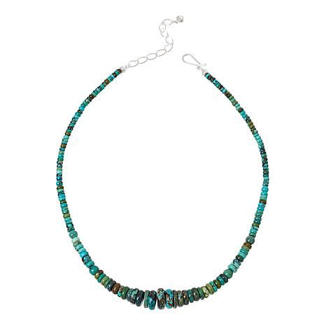 Jay King 18 Hubei Turquoise Graduated Beaded Necklace 21245516 HSN
