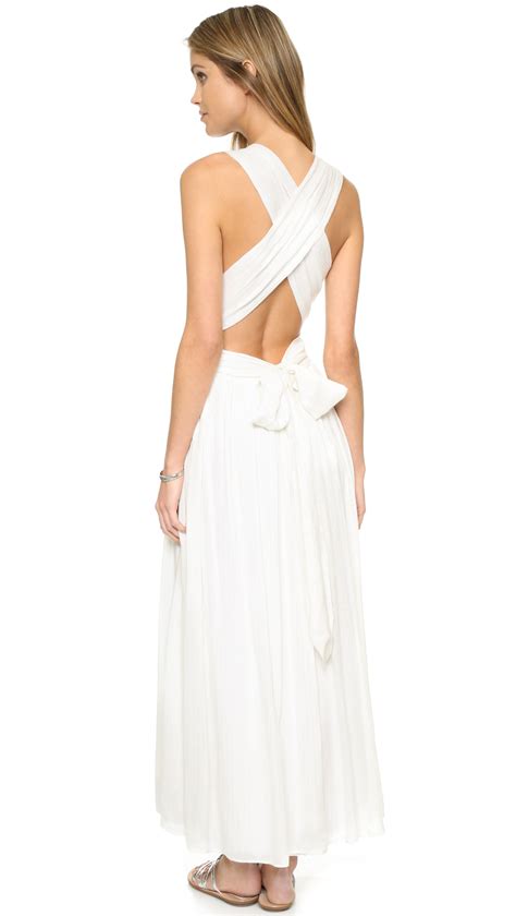 Lyst Mara Hoffman Wrap Top Dress In White