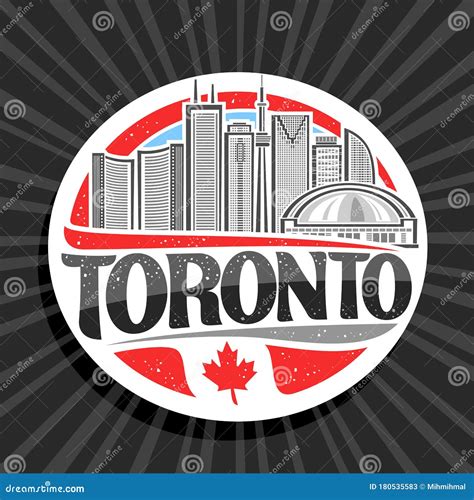Vector Logo For Toronto Stock Vector Illustration Of Canadian 180535583