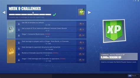 The official challenges have just been unlocked. Fortnite Season 6 Week 9 Cheat Sheet, Complete Challenge ...