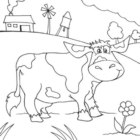 Cartoon Of Farm Life Coloring Pages Bulk Color