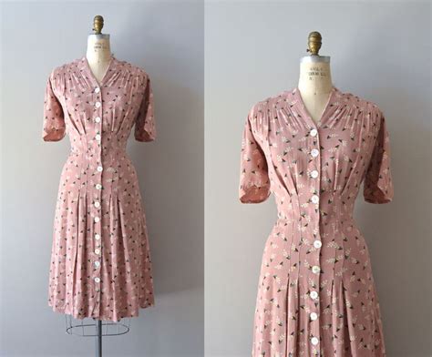 Vintage 1930s Dress Cotton 30s Dress Best Laid Plans Dress Etsy