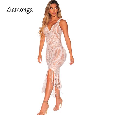 Ziamonga Sexy Hollow Out Lace Maxi Dress 2018 Summer Beach Party See