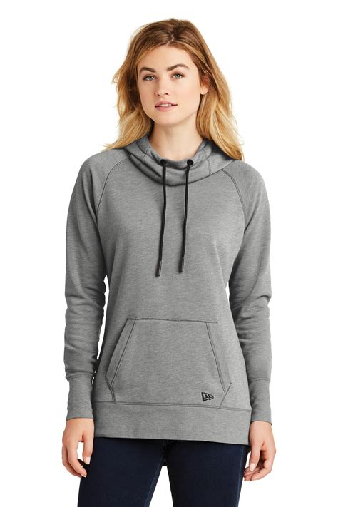 New Era Embroidered Womens Tri Blend Fleece Pullover Hoodie