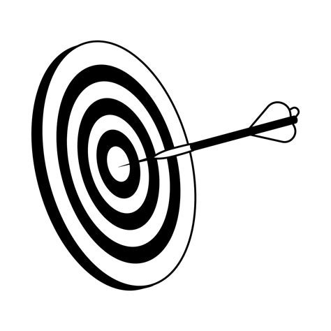 Darts Icon Vector Dart Illustration Sign Accuracy Symbol
