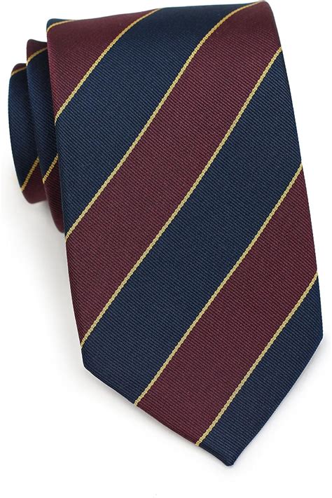Bows N Ties Mens Necktie British Regimental Striped Silk Matte Tie 3