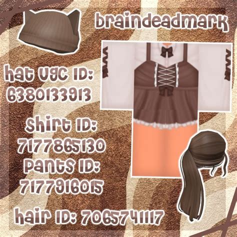 Detailed Brown Roblox Outfits With Hats And Accessories For Bloxburg In