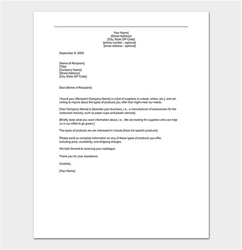 How To Write A Formal Letter Request Information
