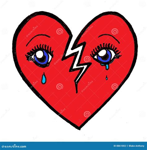 Broken Heart Vector Illustration 15770762