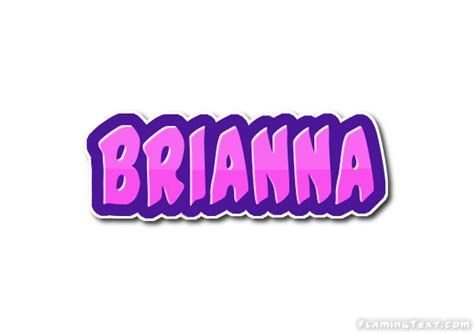 Brianna Logo Free Name Design Tool From Flaming Text