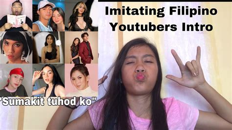 vlog 11 imitating filipino youtubers intro michella lyn cabrera youtube