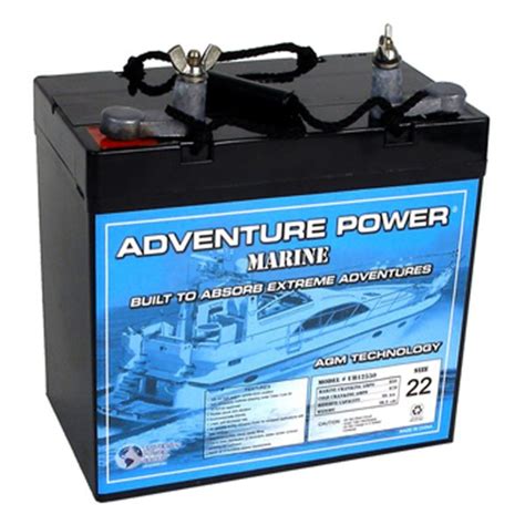Adventure Power 12 Volt 55 Ah Agm Rvmarine Battery