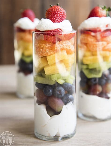 Rainbow Fruit Parfaits Like Mother Like Daughter