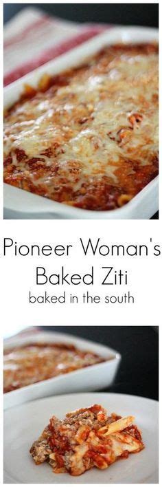 Pioneer Womans Baked Ziti Food Network Recipes Food