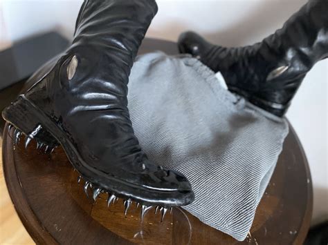 Carol Christian Poell Prosthetic Dripped Boots Xpost Rcarolchristianpoell