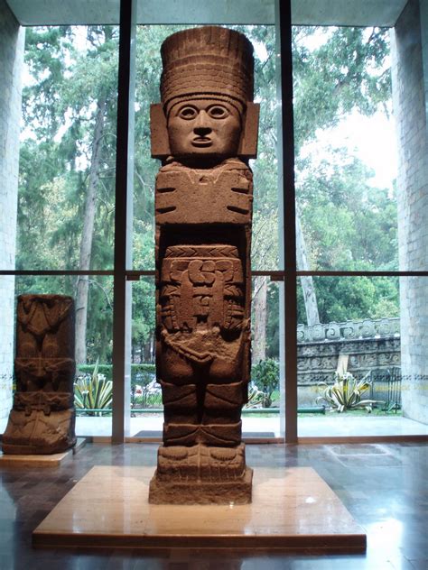 Pre Columbian Totem From The National Museum Of Anthropology Mexico City Mexican Artwork
