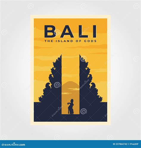 Bali The Island Of Gods Province Indonesian Vintage Poster Culture
