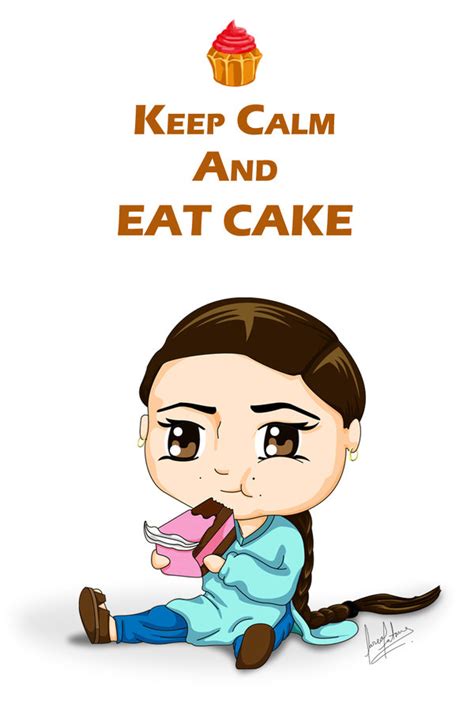 Chibi Girl Eating Cake By Katanakaido On Deviantart