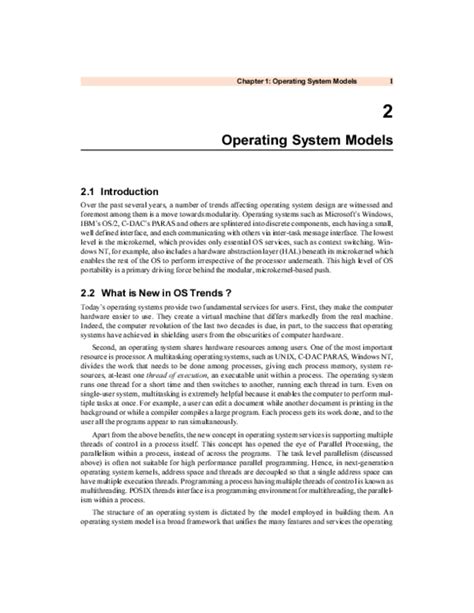 (PDF) Chapter 1: Operating System Models 2 Operating System Models 2.1 ...