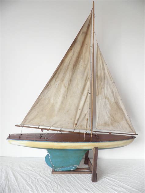 Large And Exceptionally Rare S B Yacht Sold Pond Yacht Antiques