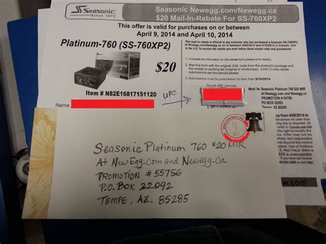 Mail In Rebate Upc Code