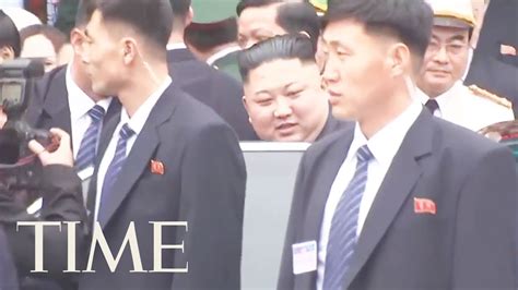 Kim Jong Uns Jogging Bodyguards Are Back For His Summit In Vietnam Time Youtube
