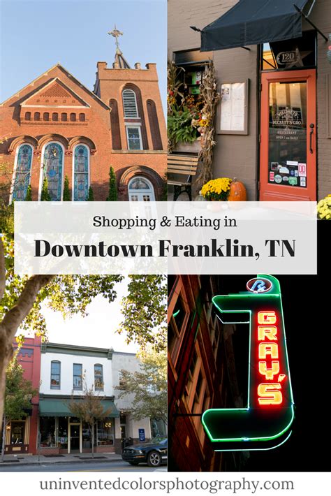 Where To Shop And Eat In Downtown Franklin Tennessee