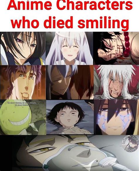 Anime Characters Who Died After Seeing Nux Takus Face And Died With A