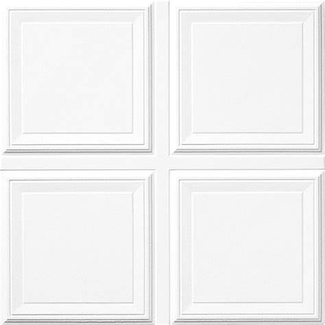 Armstrong 2 Ft X 2 Ft Raised Tegular Ceiling Panel 1201 The Home Depot