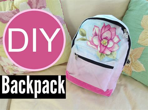 Diy Backpacks For Back To School Ombre Floral Look School Backpack