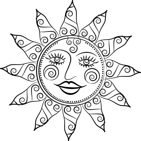 God Surya Or Sun In Indian Folk Art Pinguli Style For Textile Printing