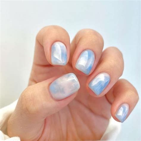Light Blue Nails That Are Too Cute Not To Try Thefab S