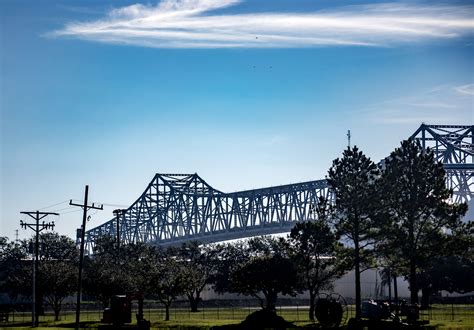 Mississippi River Bridge In Baton Rouge On I 10 Mississippi River