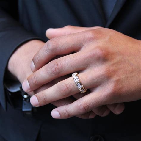 men s engagement rings appear to be jewelry s hottest new trend — sharing the bling is now the