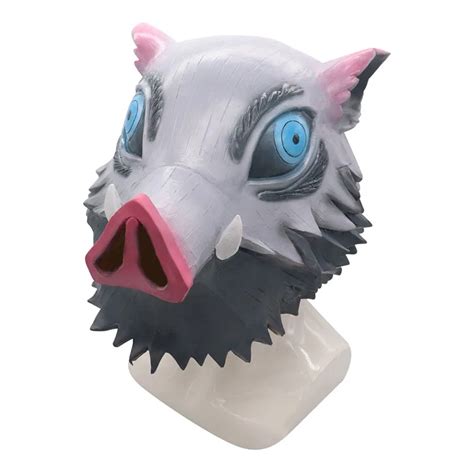 Demon Slayer Mask Headgear Hashibira Inosuke Pig Head Mask Halloween