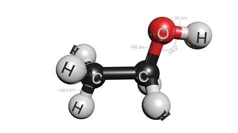 C2h5oh Molecule Ethanol 3d Turbosquid 1424061